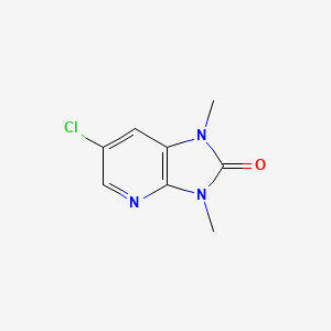 molecular formula C8H8ClN3O B5643259 6-chloro-1,3-dimethyl-1,3-dihydro-2H-imidazo[4,5-b]pyridin-2-one 