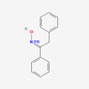 B564326 Deoxybenzoin Oxime-15N CAS No. 1185237-85-7