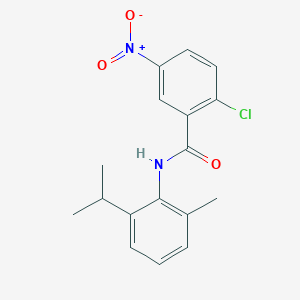 molecular formula C17H17ClN2O3 B5643273 2-氯-N-(2-异丙基-6-甲苯基)-5-硝基苯甲酰胺 