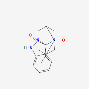 molecular formula C17H19N3O2 B5643359 5,7-dimethyl-6H-spiro[1,3-diazatricyclo[3.3.1.1~3,7~]decane-2,3'-indole]-2',6(1'H)-dione 