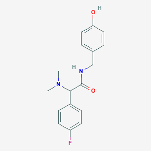 2-(dimethylamino)-2-(4-fluorophenyl)-N-(4-hydroxybenzyl)acetamide