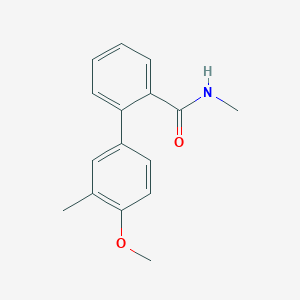 molecular formula C16H17NO2 B5643427 4'-methoxy-N,3'-dimethylbiphenyl-2-carboxamide 