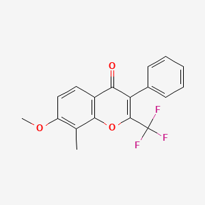 7-methoxy-8-methyl-3-phenyl-2-(trifluoromethyl)-4H-chromen-4-one