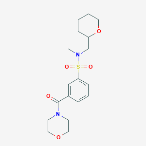 N-methyl-3-(morpholin-4-ylcarbonyl)-N-(tetrahydro-2H-pyran-2-ylmethyl)benzenesulfonamide