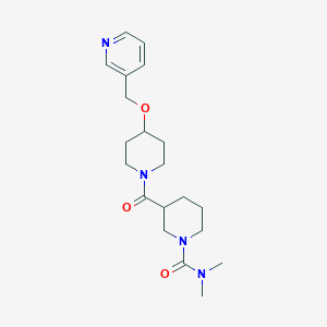 N,N-dimethyl-3-{[4-(3-pyridinylmethoxy)-1-piperidinyl]carbonyl}-1-piperidinecarboxamide