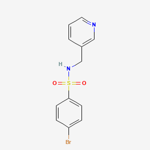 molecular formula C12H11BrN2O2S B5643559 4-bromo-N-(pyridin-3-ylmethyl)benzenesulfonamide 