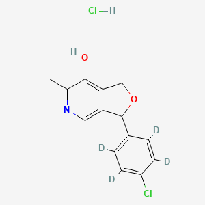 molecular formula C14H13Cl2NO2 B564362 环己甲烷-d4 盐酸盐 CAS No. 1189491-41-5