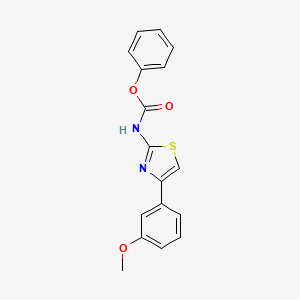 molecular formula C17H14N2O3S B5643627 phenyl [4-(3-methoxyphenyl)-1,3-thiazol-2-yl]carbamate 
