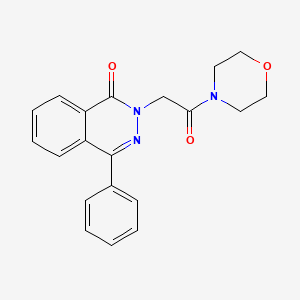 molecular formula C20H19N3O3 B5643675 2-[2-(4-morpholinyl)-2-oxoethyl]-4-phenyl-1(2H)-phthalazinone 
