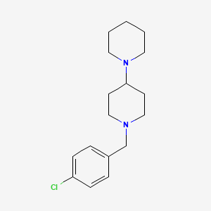 molecular formula C17H25ClN2 B5643709 1'-(4-chlorobenzyl)-1,4'-bipiperidine 
