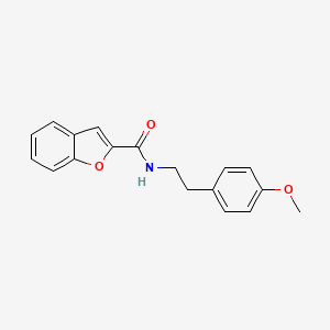 molecular formula C18H17NO3 B5643763 N-[2-(4-methoxyphenyl)ethyl]-1-benzofuran-2-carboxamide 