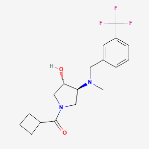 (3S*,4S*)-1-(cyclobutylcarbonyl)-4-{methyl[3-(trifluoromethyl)benzyl]amino}-3-pyrrolidinol