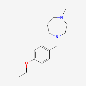molecular formula C15H24N2O B5643800 1-(4-ethoxybenzyl)-4-methyl-1,4-diazepane 