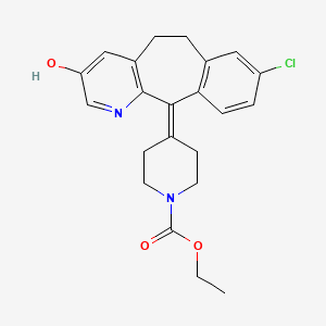 molecular formula C22H23ClN2O3 B564386 3-羟基氯雷他定 CAS No. 183483-15-0