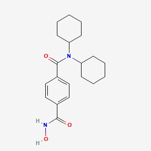 molecular formula C20H28N2O3 B5643867 N,N-dicyclohexyl-N'-hydroxyterephthalamide CAS No. 5306-99-0