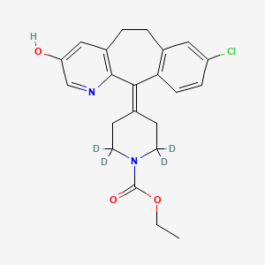 molecular formula C22H23ClN2O3 B564387 3-羟基氯雷他定-D4 CAS No. 1189452-79-6
