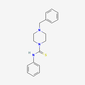 molecular formula C18H21N3S B5643888 4-benzyl-N-phenyl-1-piperazinecarbothioamide 