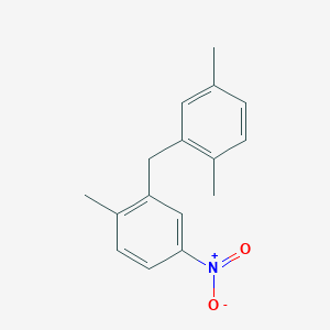 molecular formula C16H17NO2 B5643912 2-(2,5-dimethylbenzyl)-1-methyl-4-nitrobenzene 