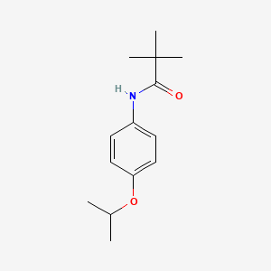 molecular formula C14H21NO2 B5643968 N-(4-isopropoxyphenyl)-2,2-dimethylpropanamide 
