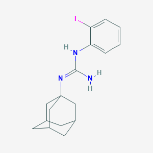 molecular formula C17H22IN3 B056440 N-Adamanty-1-yl-N'-(2-iodophenyl)guanidine CAS No. 124190-30-3