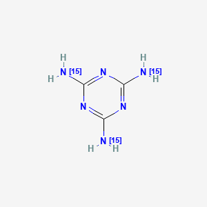 molecular formula C3H6N6 B564402 三聚氰胺-15N3 CAS No. 287476-11-3