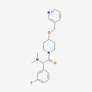 1-(3-fluorophenyl)-N,N-dimethyl-2-oxo-2-[4-(3-pyridinylmethoxy)-1-piperidinyl]ethanamine