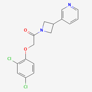 molecular formula C16H14Cl2N2O2 B5644080 3-{1-[(2,4-dichlorophenoxy)acetyl]-3-azetidinyl}pyridine 