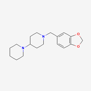 molecular formula C18H26N2O2 B5644122 1'-(1,3-benzodioxol-5-ylmethyl)-1,4'-bipiperidine 