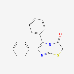 molecular formula C17H12N2OS B5644154 5,6-diphenylimidazo[2,1-b][1,3]thiazol-3(2H)-one 