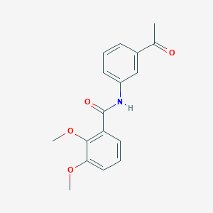 molecular formula C17H17NO4 B5644206 N-(3-acetylphenyl)-2,3-dimethoxybenzamide 