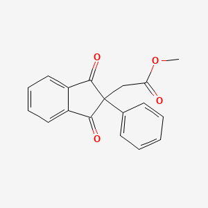 methyl (1,3-dioxo-2-phenyl-2,3-dihydro-1H-inden-2-yl)acetate