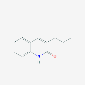 molecular formula C13H15NO B5644251 4-methyl-3-propyl-2-quinolinol 