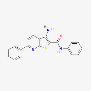 molecular formula C20H15N3OS B5644299 3-amino-N,6-diphenylthieno[2,3-b]pyridine-2-carboxamide 