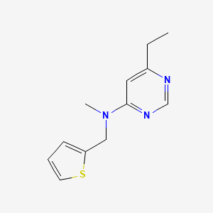 molecular formula C12H15N3S B5644356 6-ethyl-N-methyl-N-(2-thienylmethyl)pyrimidin-4-amine 