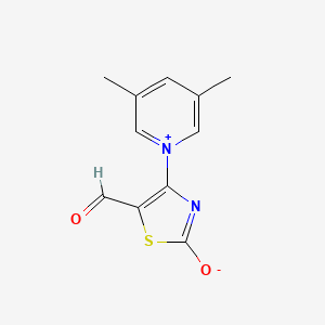 molecular formula C11H10N2O2S B5644375 4-(3,5-dimethyl-1-pyridiniumyl)-5-formyl-1,3-thiazol-2-olate 