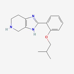 molecular formula C16H21N3O B5644434 2-(2-isobutoxyphenyl)-4,5,6,7-tetrahydro-1H-imidazo[4,5-c]pyridine dihydrochloride 