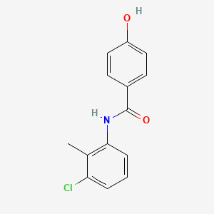 molecular formula C14H12ClNO2 B5644454 N-(3-chloro-2-methylphenyl)-4-hydroxybenzamide 