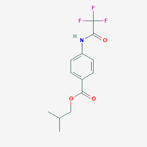 molecular formula C13H14F3NO3 B5644543 isobutyl 4-[(trifluoroacetyl)amino]benzoate 