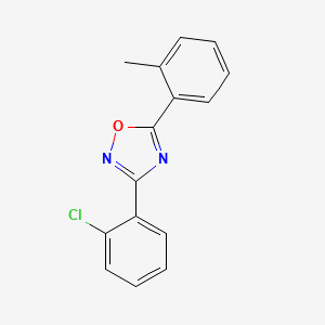 molecular formula C15H11ClN2O B5644587 3-(2-chlorophenyl)-5-(2-methylphenyl)-1,2,4-oxadiazole 