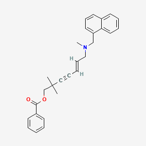 molecular formula C28H29NO2 B564460 Hydroxy Terbinafine Benzoate CAS No. 1076198-30-5