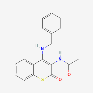 molecular formula C18H16N2O2S B5644613 N-[4-(benzylamino)-2-oxo-2H-thiochromen-3-yl]acetamide 