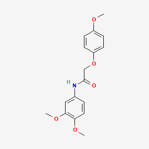 molecular formula C17H19NO5 B5644626 N-(3,4-dimethoxyphenyl)-2-(4-methoxyphenoxy)acetamide 