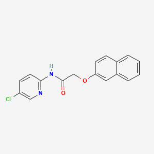 molecular formula C17H13ClN2O2 B5644636 N-(5-chloro-2-pyridinyl)-2-(2-naphthyloxy)acetamide 