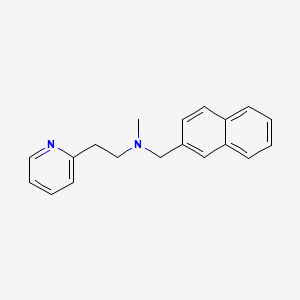 molecular formula C19H20N2 B5644646 N-methyl-N-(2-naphthylmethyl)-2-(2-pyridinyl)ethanamine 
