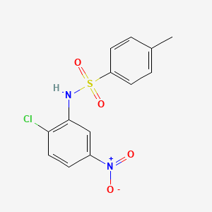 molecular formula C13H11ClN2O4S B5644648 N-(2-chloro-5-nitrophenyl)-4-methylbenzenesulfonamide CAS No. 346695-24-7