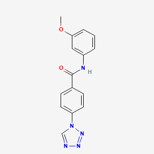 molecular formula C15H13N5O2 B5644662 N-(3-methoxyphenyl)-4-(1H-tetrazol-1-yl)benzamide 