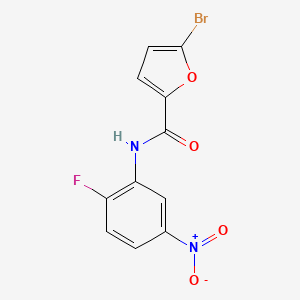 molecular formula C11H6BrFN2O4 B5644668 5-bromo-N-(2-fluoro-5-nitrophenyl)-2-furamide 