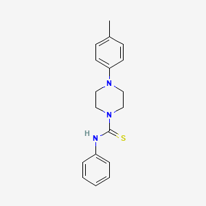 molecular formula C18H21N3S B5644767 4-(4-methylphenyl)-N-phenyl-1-piperazinecarbothioamide CAS No. 2349-64-6