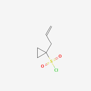 molecular formula C6H9ClO2S B564484 1-烯丙基环丙-1-磺酰氯 CAS No. 923032-59-1