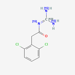 molecular formula C9H9Cl2N3O B564486 Guanfacine-13C, 15N3 CAS No. 1189924-28-4